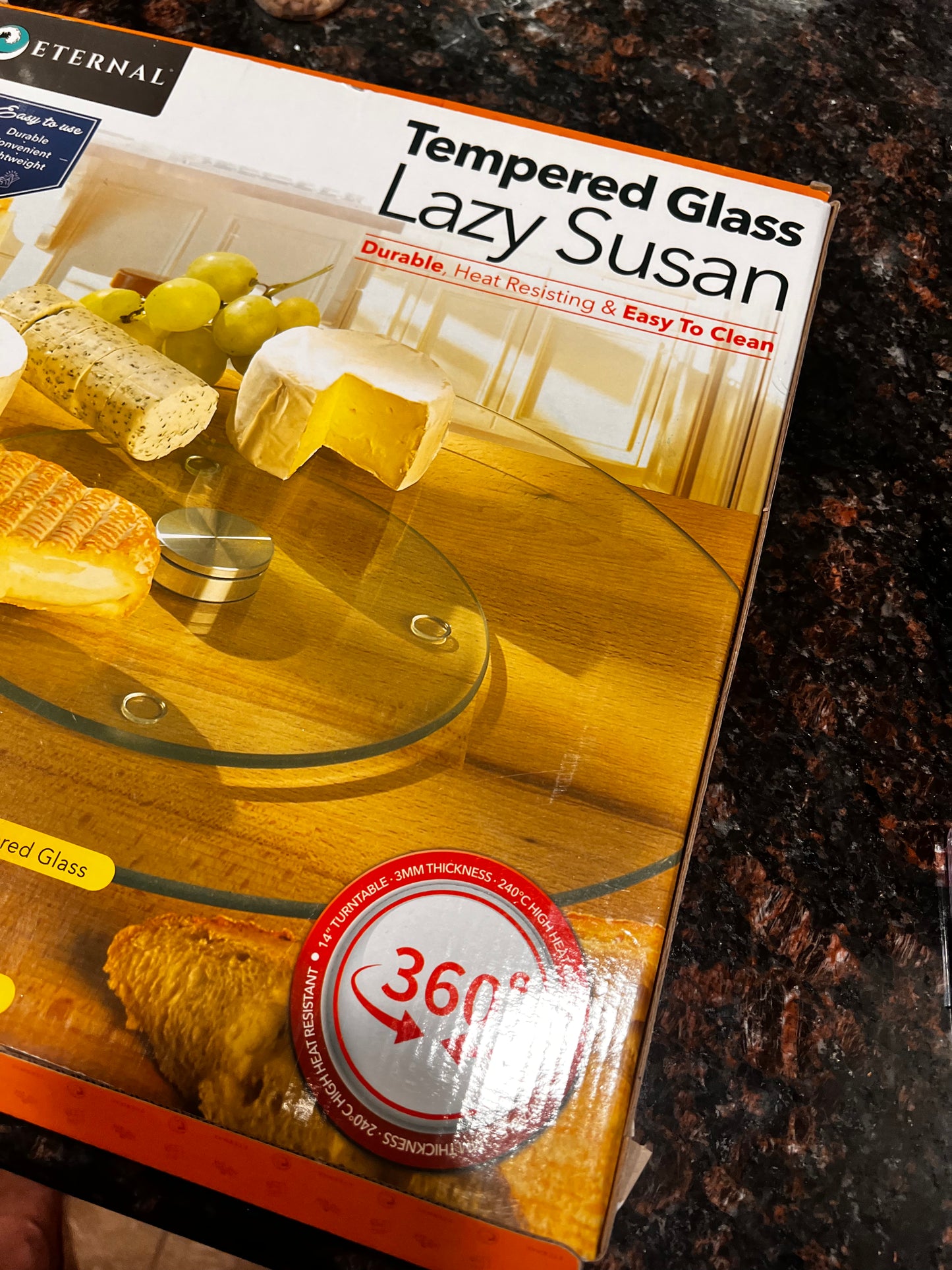 Lazy suzan Tempered Glass New  360