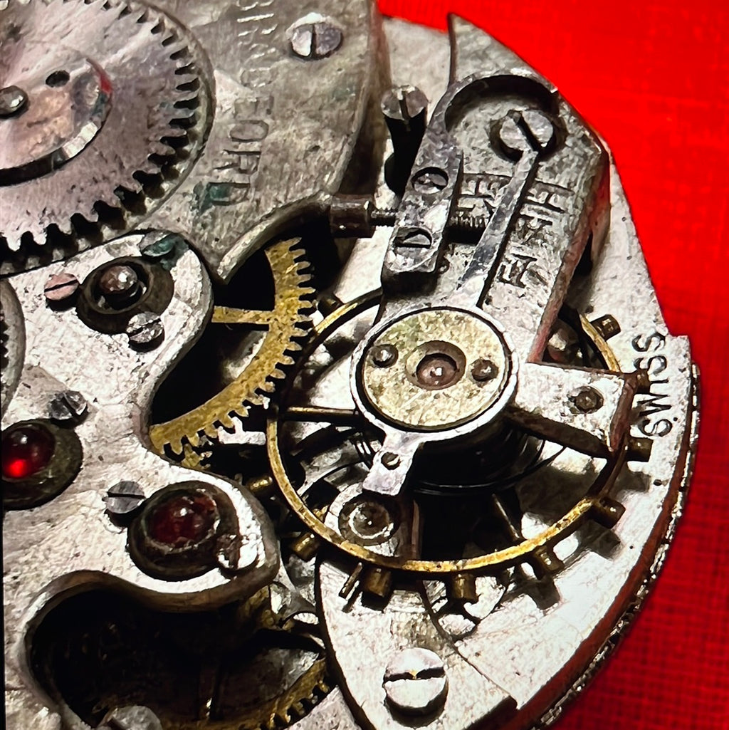 #264M Waltham Wrist Watch Movement And Case for Parts or not working