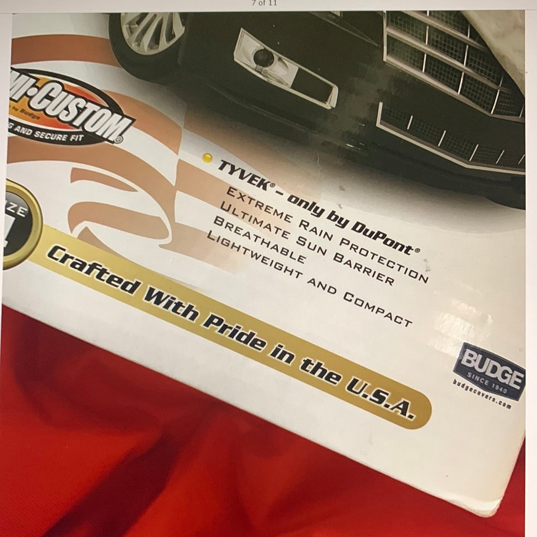 Budge 5 Star Car Cover Size 4 NEW TVVEK BY DuPont Lifetime Warranty