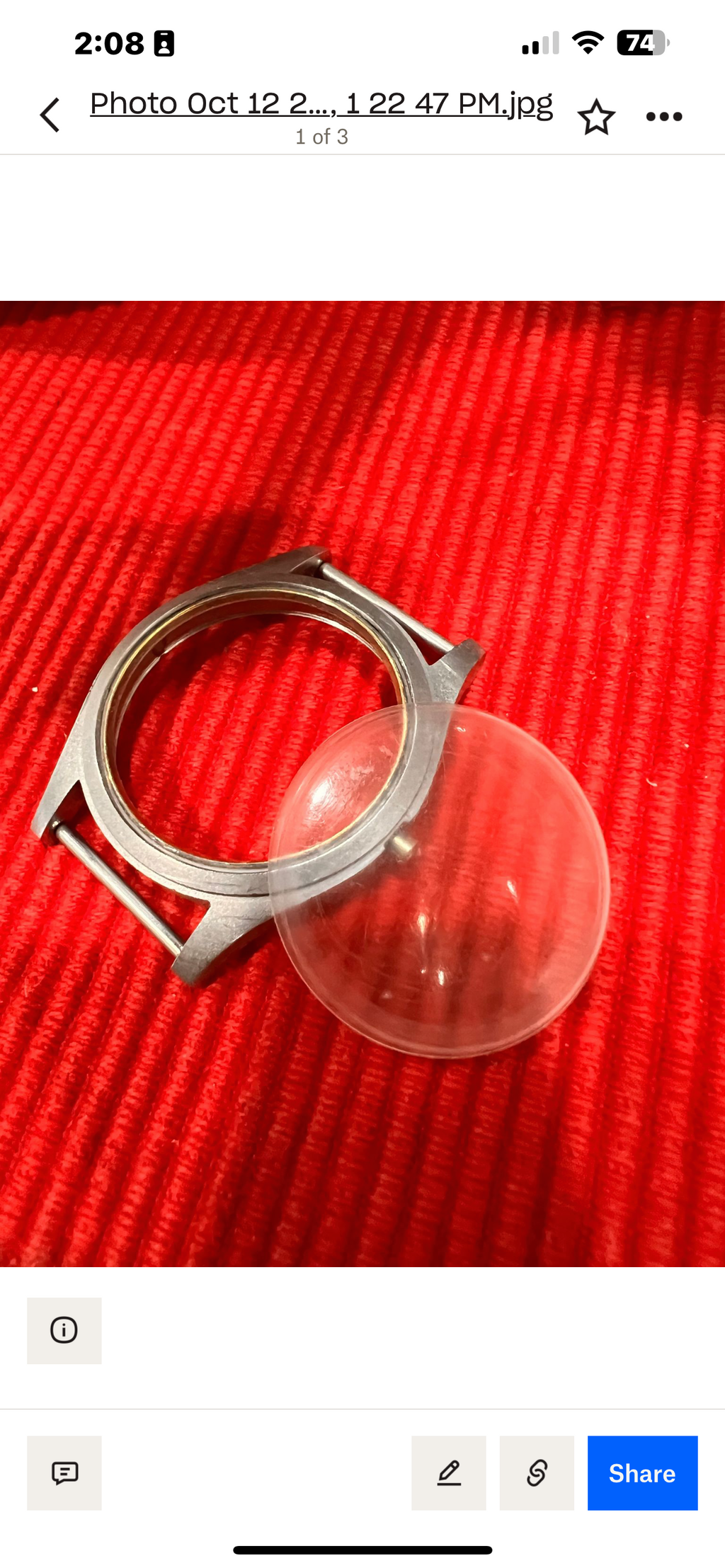 Reserved for Dave Hosey ONLY. Service ticket for  Hamilton Khaki Field Men's Black dial Mechanical 38mm manual wind