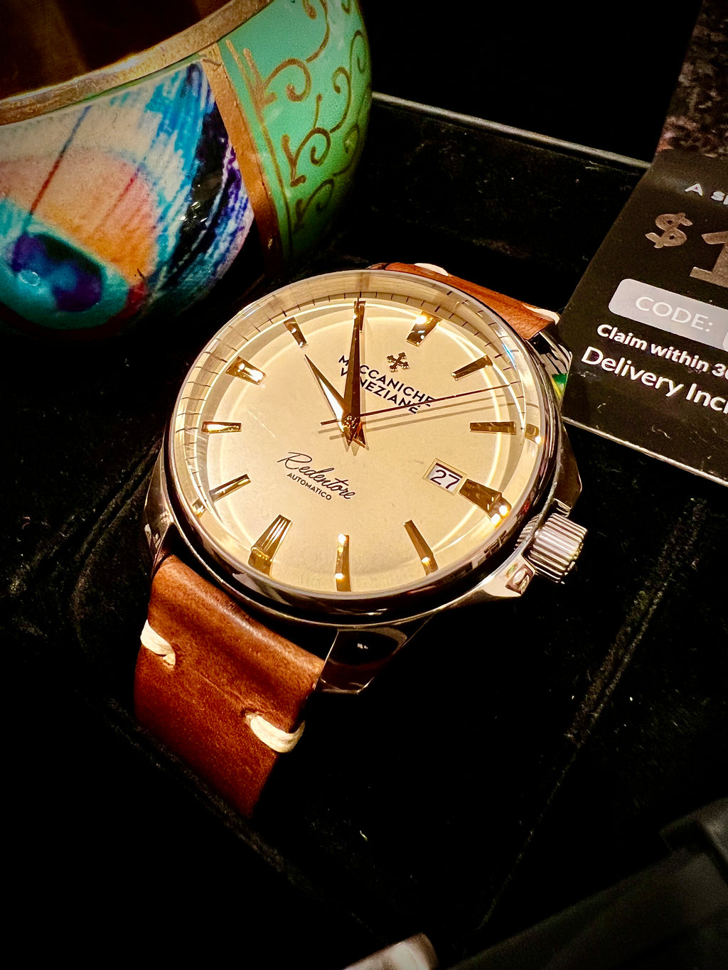 Sold #383 Reserved for  Carlos Beautiful Designer Meccaniche Veneziane Hand Made in Italy Very High Quality