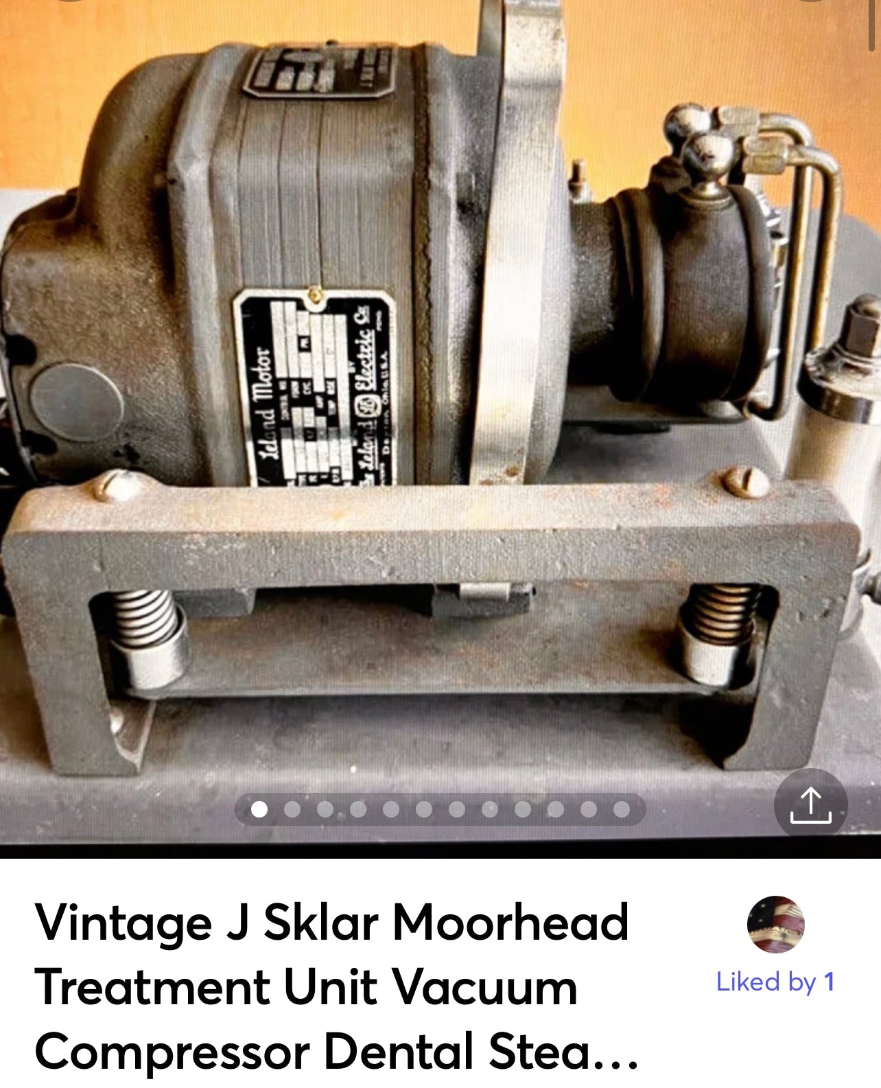 Vintage J Sklar Moorhead Treatment Unit Vacuum Compressor Dental Steampunk Works