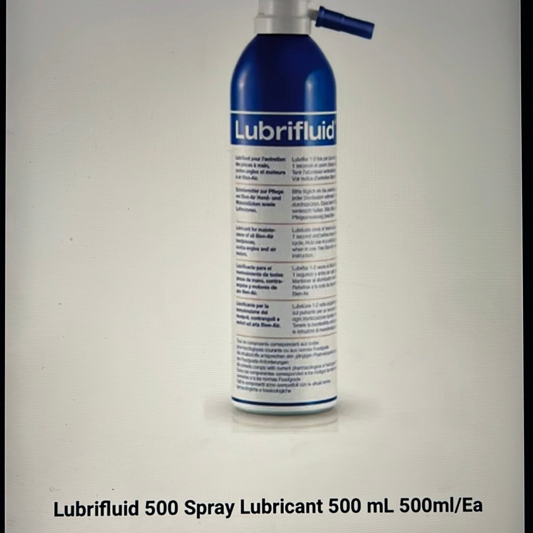 Henry Schein Bien Air Lubrifluid Spray Lubricant BLUE 500 mL Ebay Inv