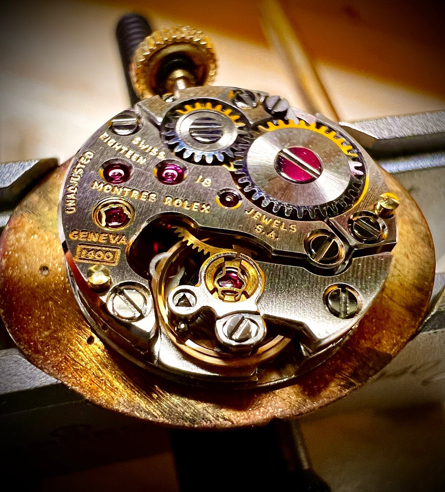 #870 Rolex Watch Movement Caliber 1400 Working 18 Jewels