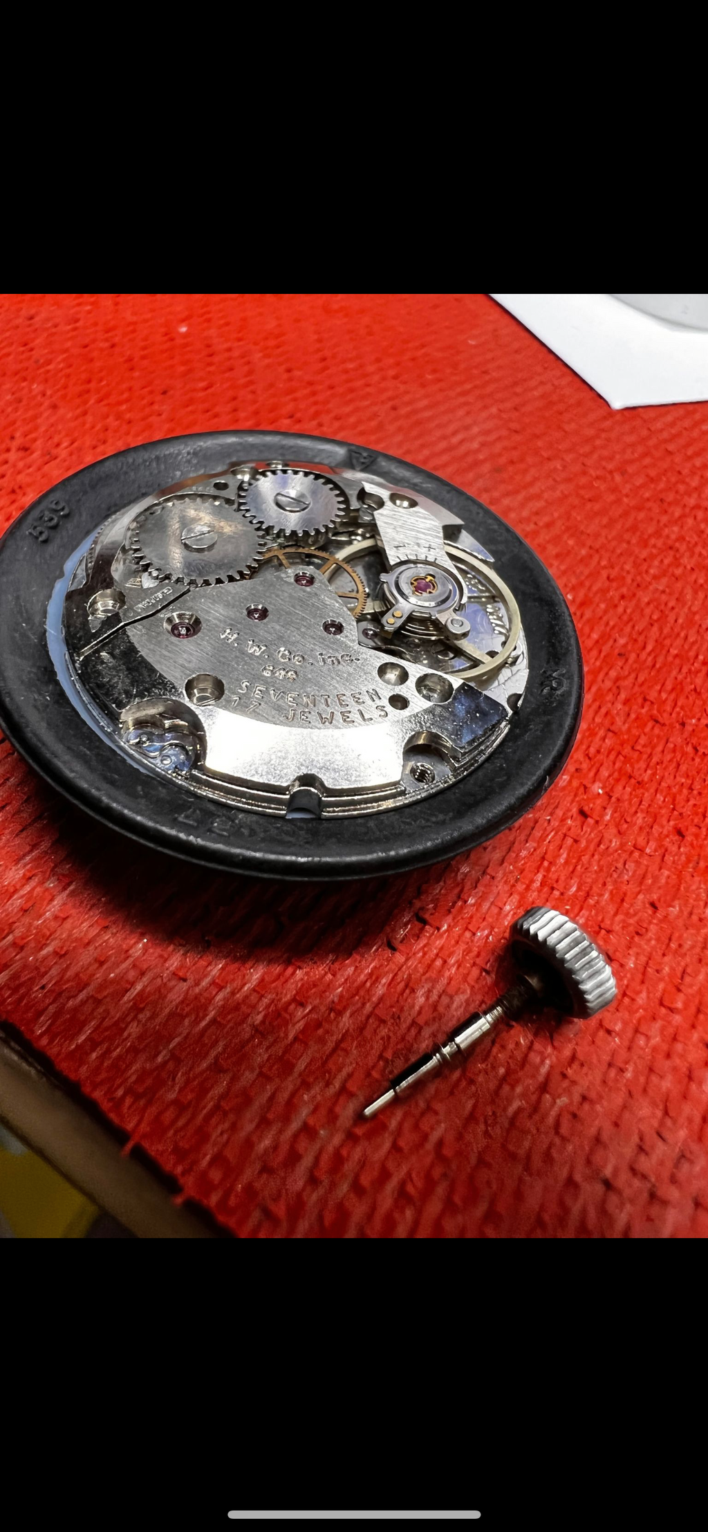 Reserved for Dave Hosey ONLY. Service ticket for  Hamilton Khaki Field Men's Black dial Mechanical 38mm manual wind