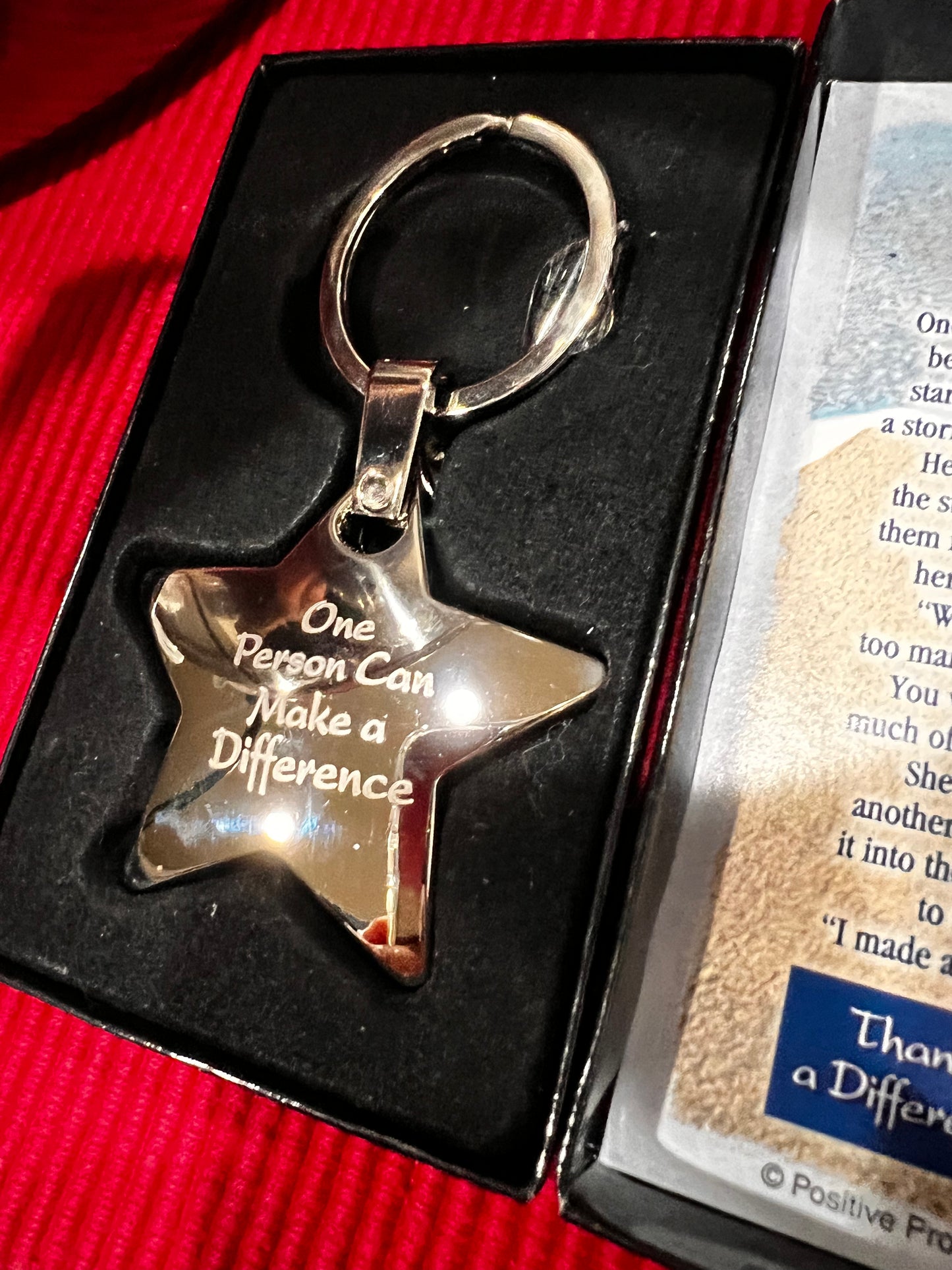 KEY Ring KEY Chain “One Person Can Make a Difference”