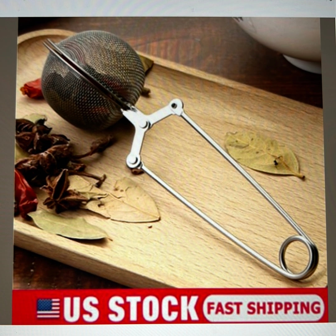 Stainless Steel Spoon Tea  Leaves Herb Mesh Ball