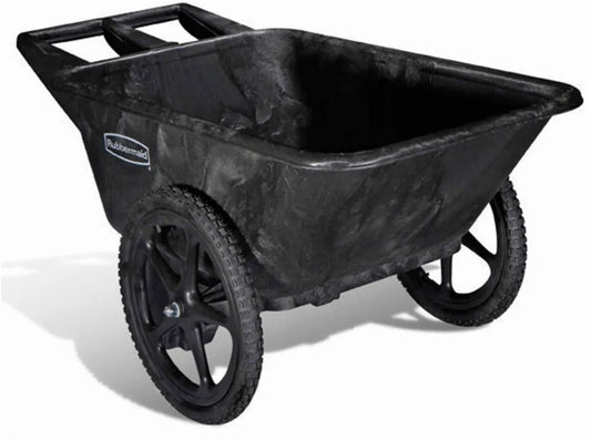 Rubbermaid Big Wheel 5642 Black Utility Agriculture, Nursery & Farm Cart, 58"L x