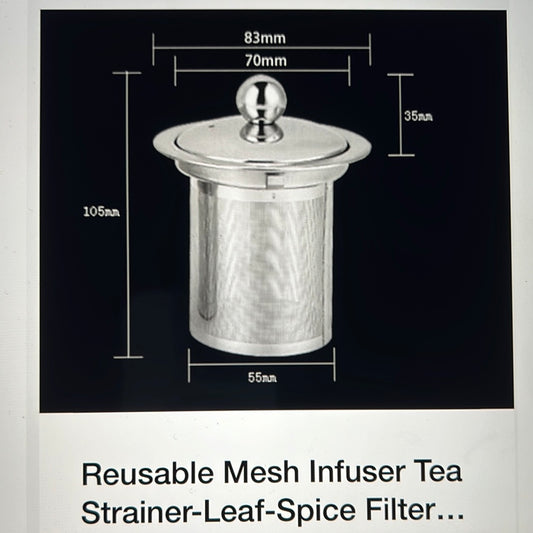 Reusable Mesh Infuser Tea  Strainer-Leaf-Spice Filter