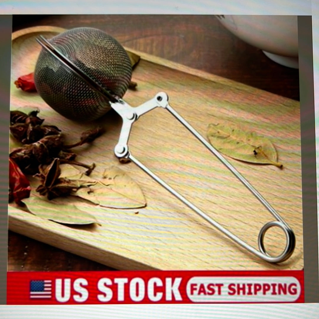 Stainless Steel Spoon Tea  Leaves Herb Mesh Ball