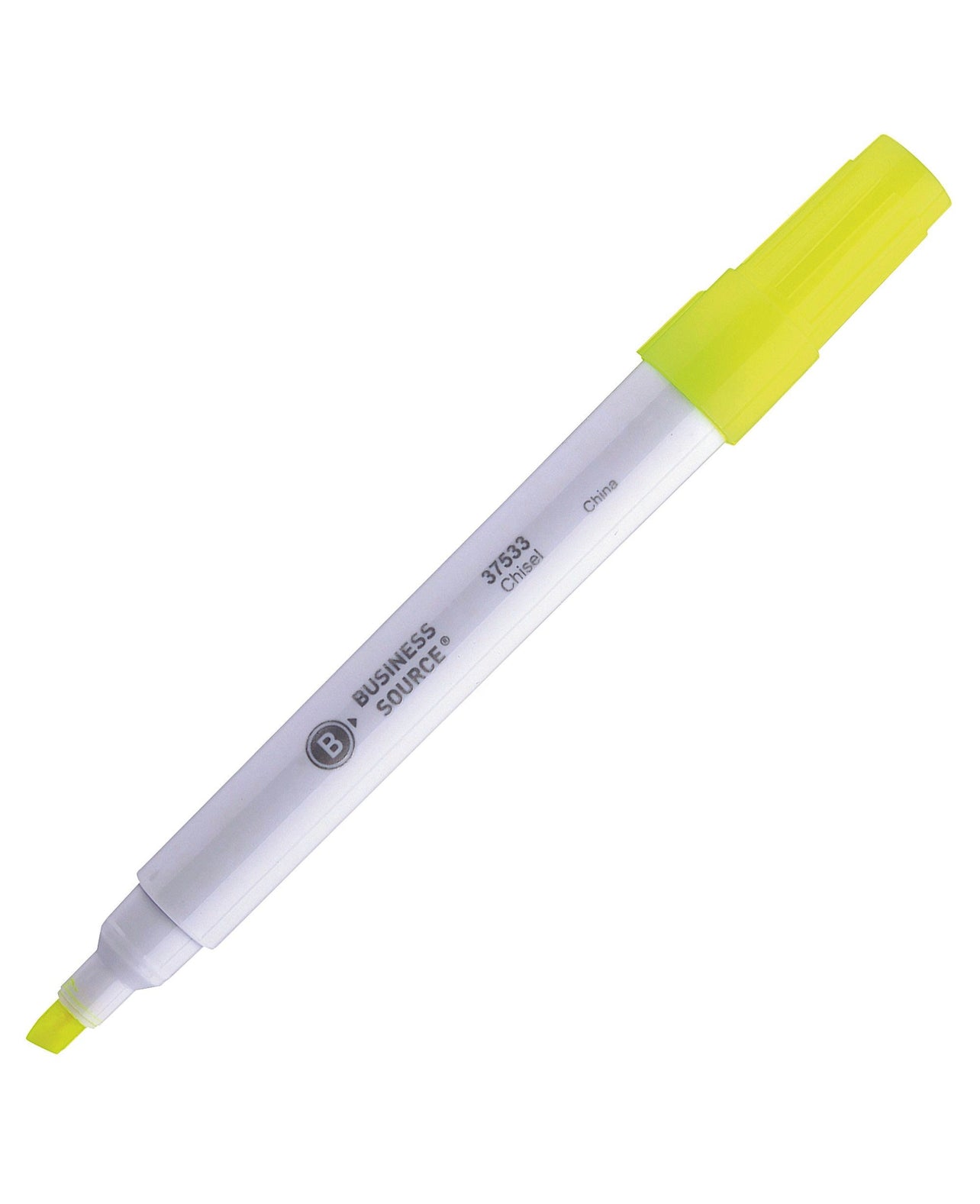 Business Source Yellow Highlighter - 12 Pack