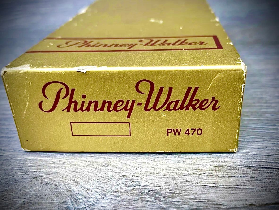 54. Vintage Phinney Walker PW 470 Travel Jewelry Box Black And Red Made in Germany New