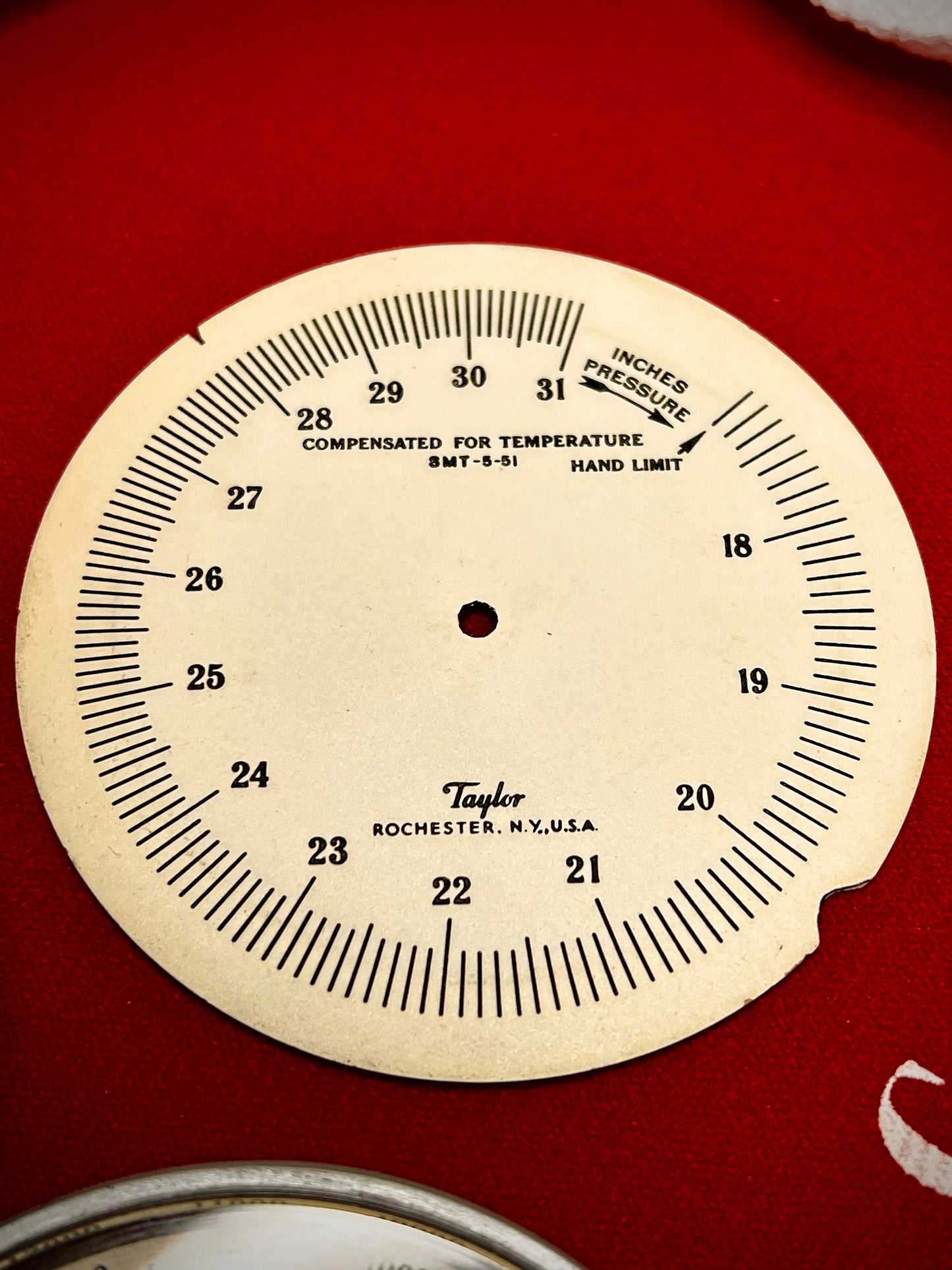 #886 Taylor Vintage Pocket Compensated 16,000 Ft Altimeter Barometer Extreemly Rare